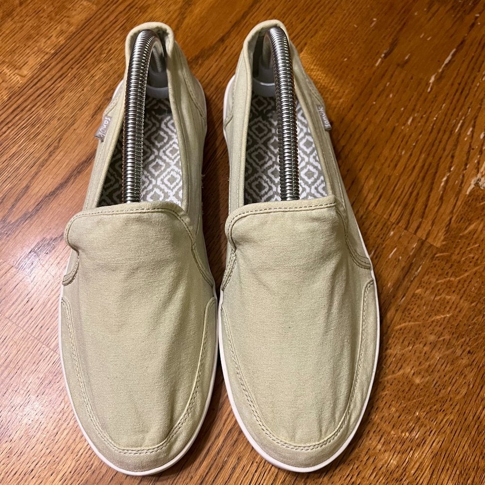 Sanuk Pair O Dice Women's Size 9 M Natural Color (Light Khaki) Slip-ons